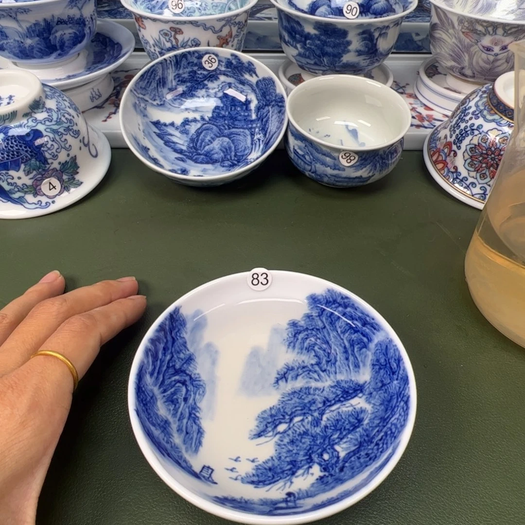 陶瓷景德镇纯手工纯手绘茶具木木83