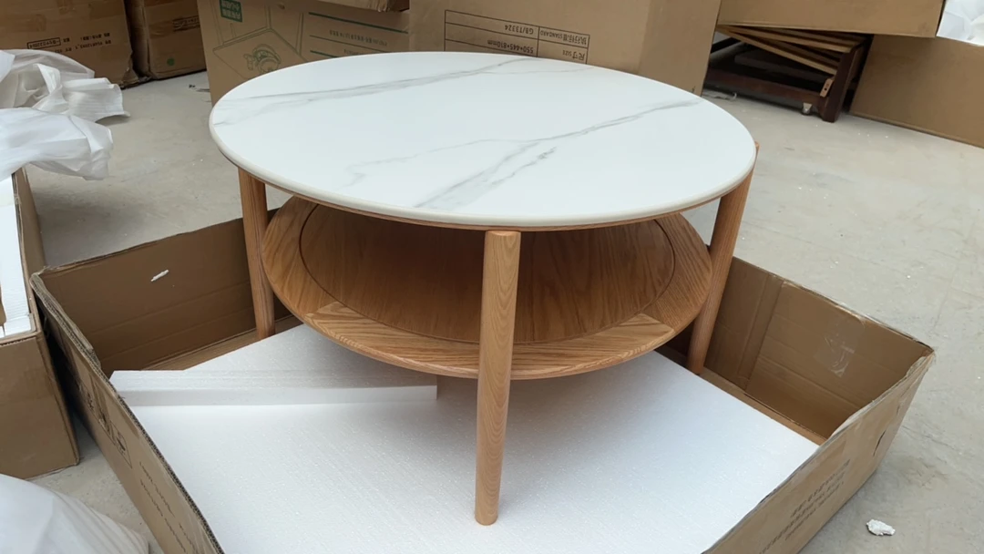 茶几红橡82×82×45瑕疵无售后木匠7756