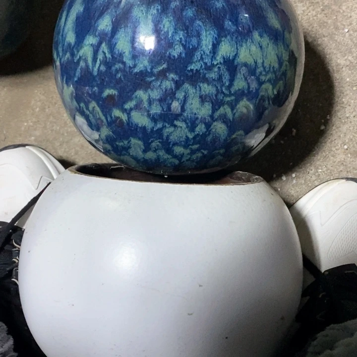 紫砂花盆高16口14一对