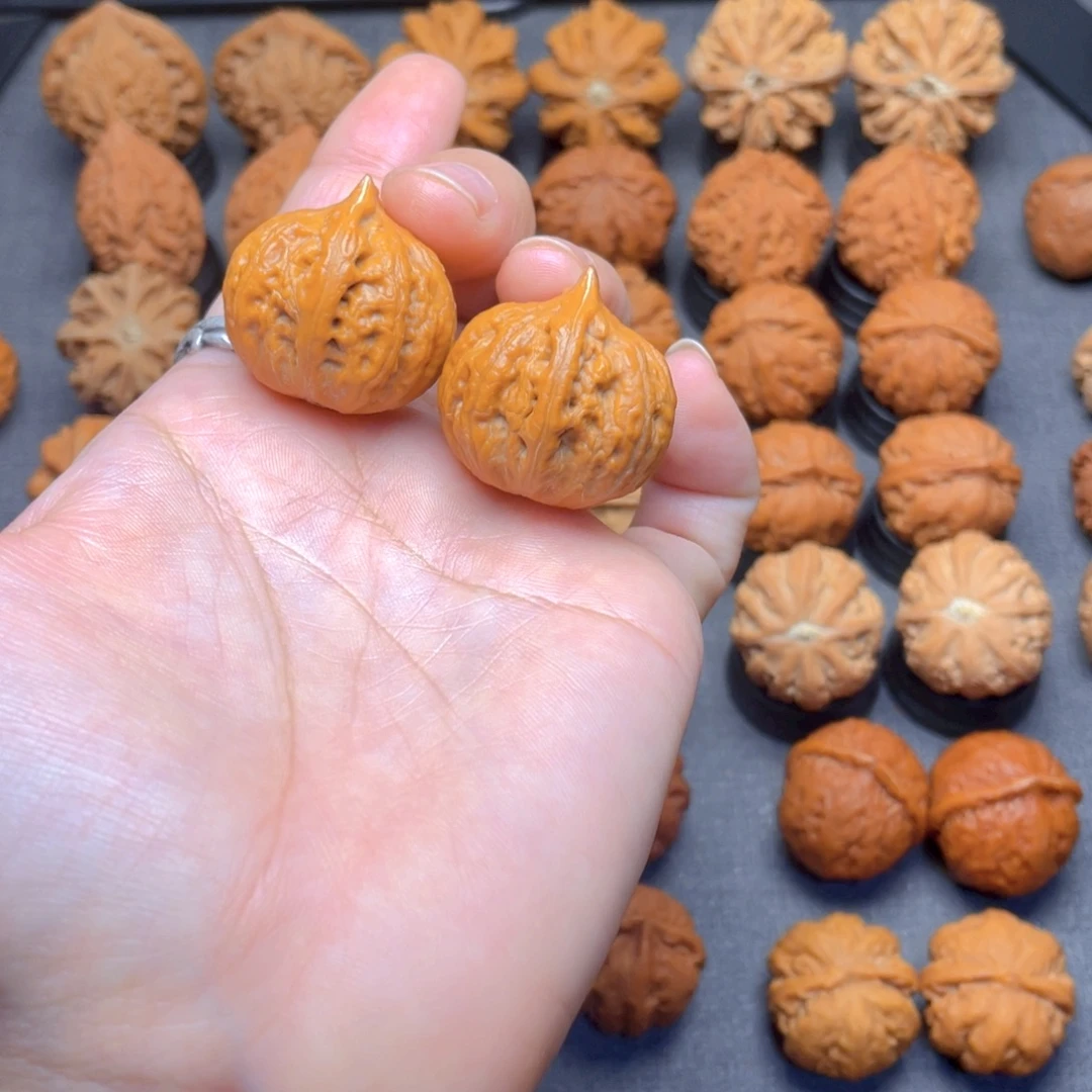 核桃文玩把件小磨盘