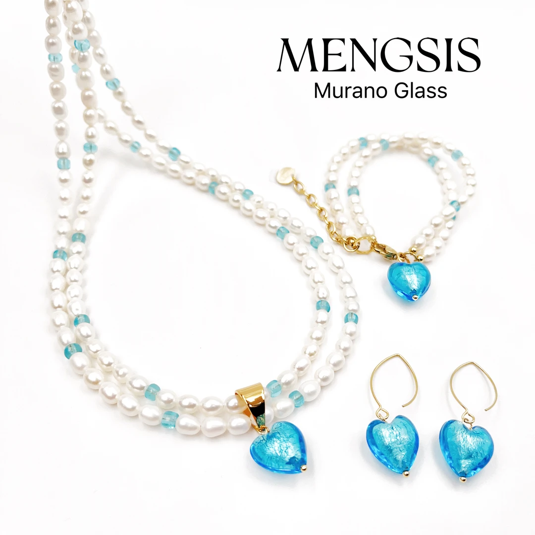 意大利Murano 迷人小米珠爱心项链手链 10.19