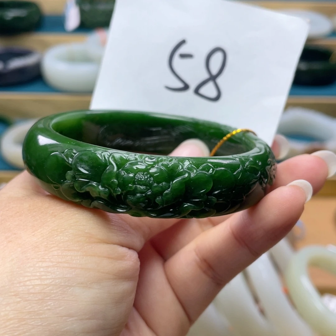 未镶嵌手镯和田玉圈口59