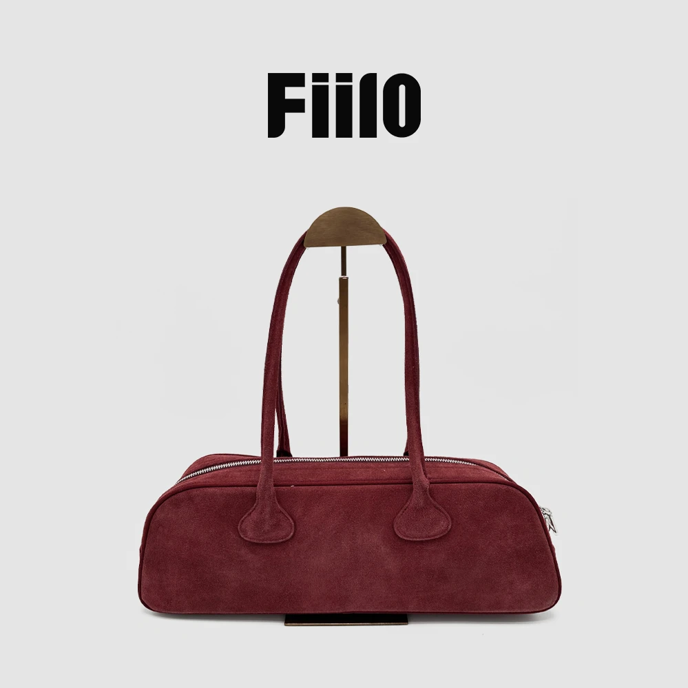 【Fiilo菲洛】J71新款翻毛波士顿·高级牛皮单肩手提包