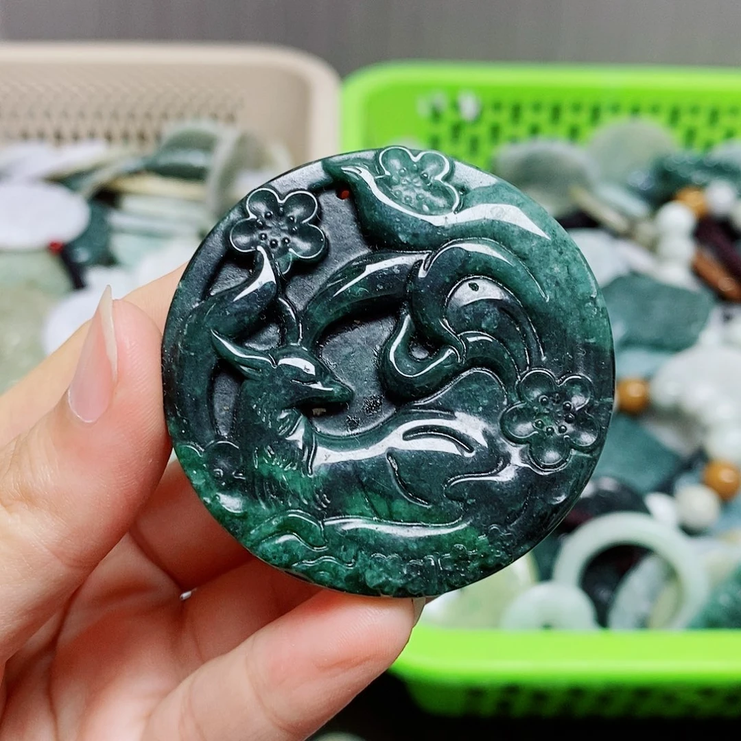 颈饰未镶嵌翡翠纯天然