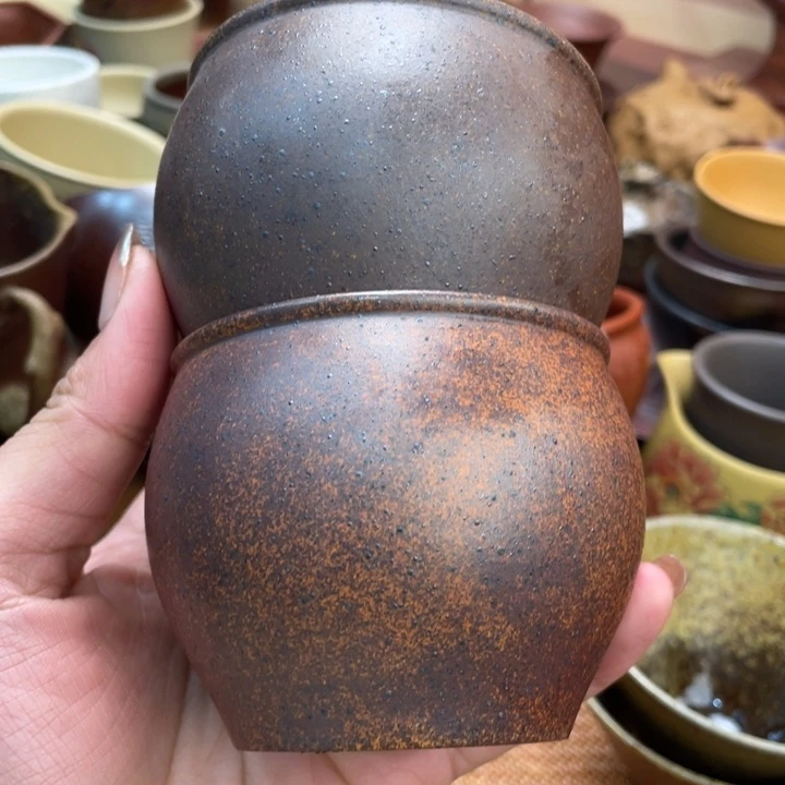 紫砂茶杯原矿紫砂主人杯