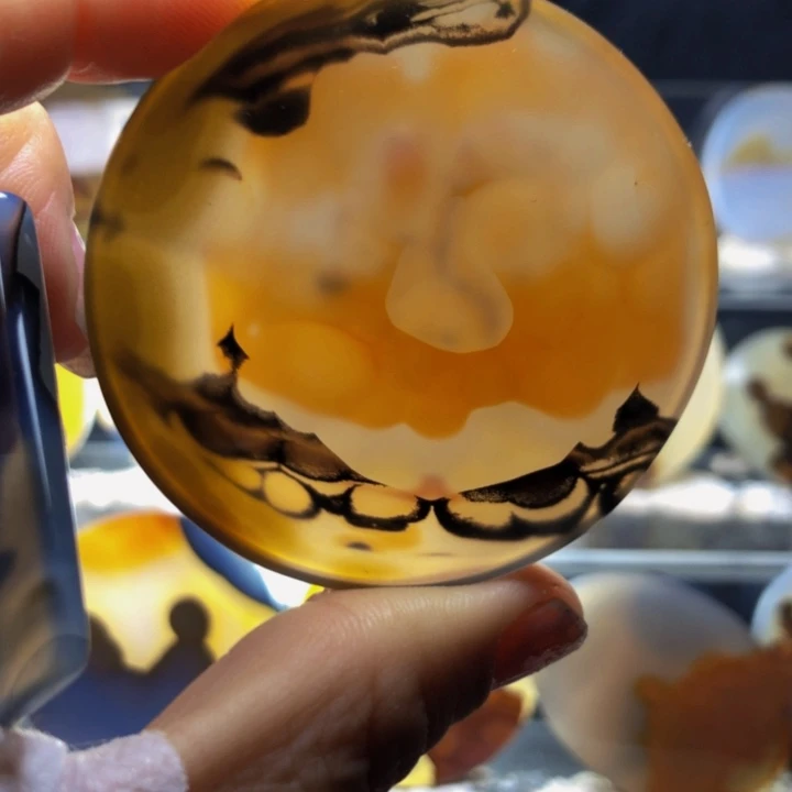 合金玛瑙/玉髓珠宝奇石100