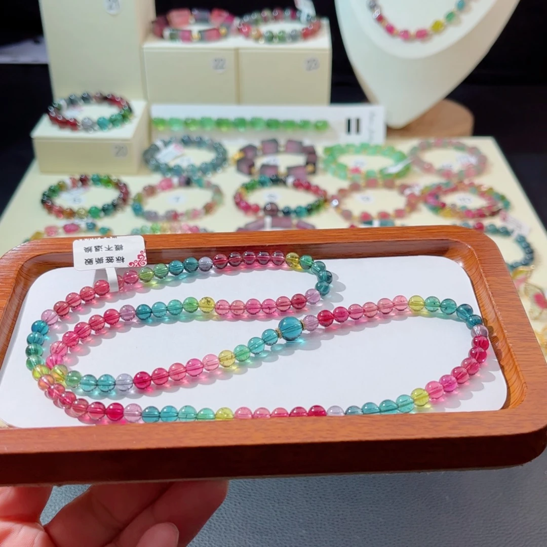 18K金镶嵌手串碧玺手串