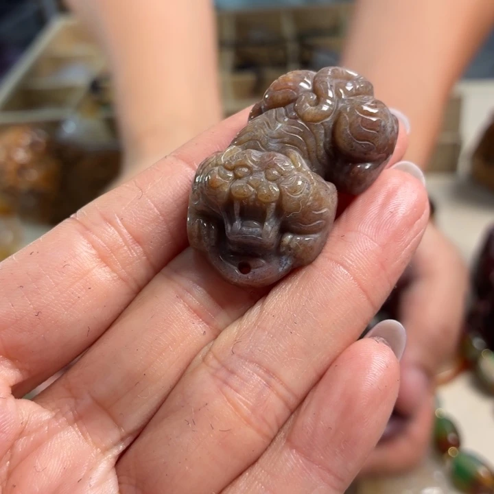 玛瑙/玉髓未镶嵌吊坠(不含链)