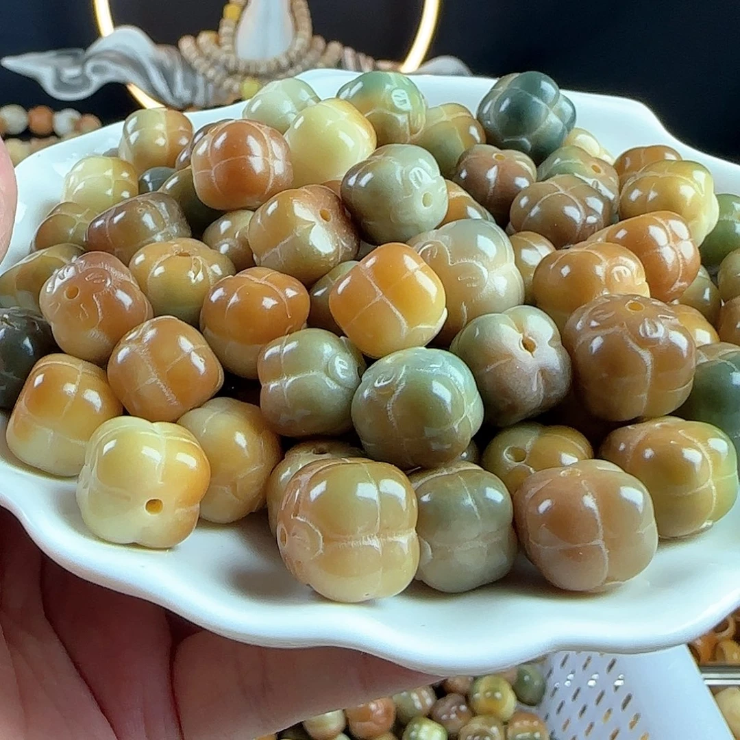 菩提根/象牙果手串瑕疵卡14敦煌柿子20颗