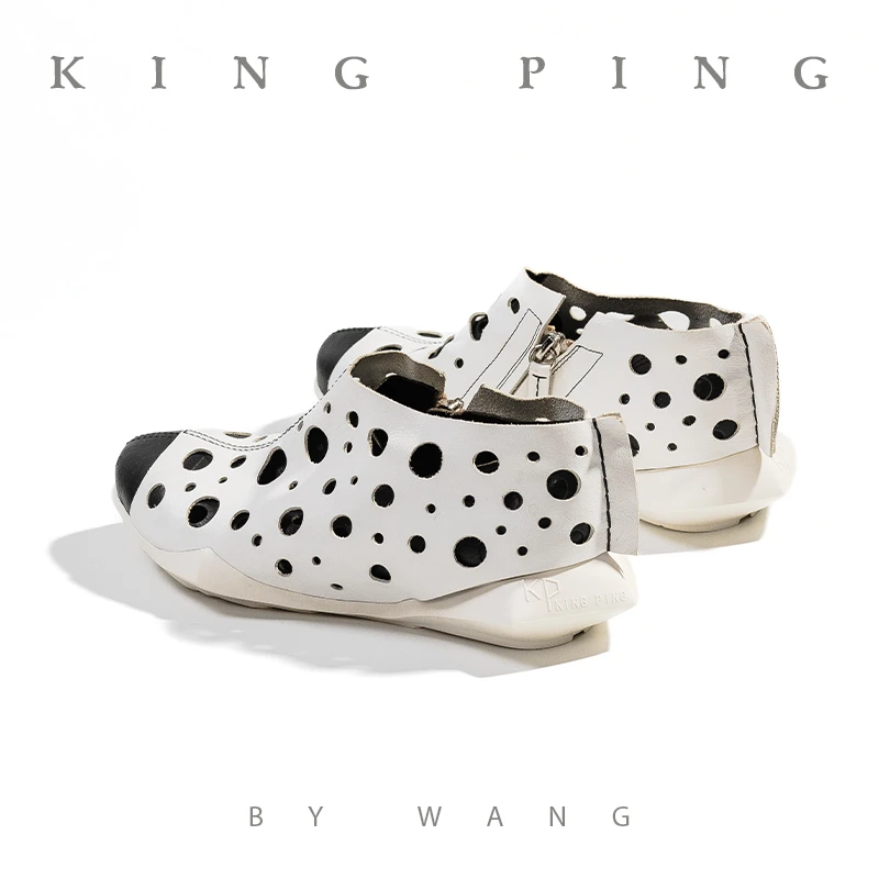《春韵花影》KING PING BY WANG原创手工定制休闲运动新款春鞋