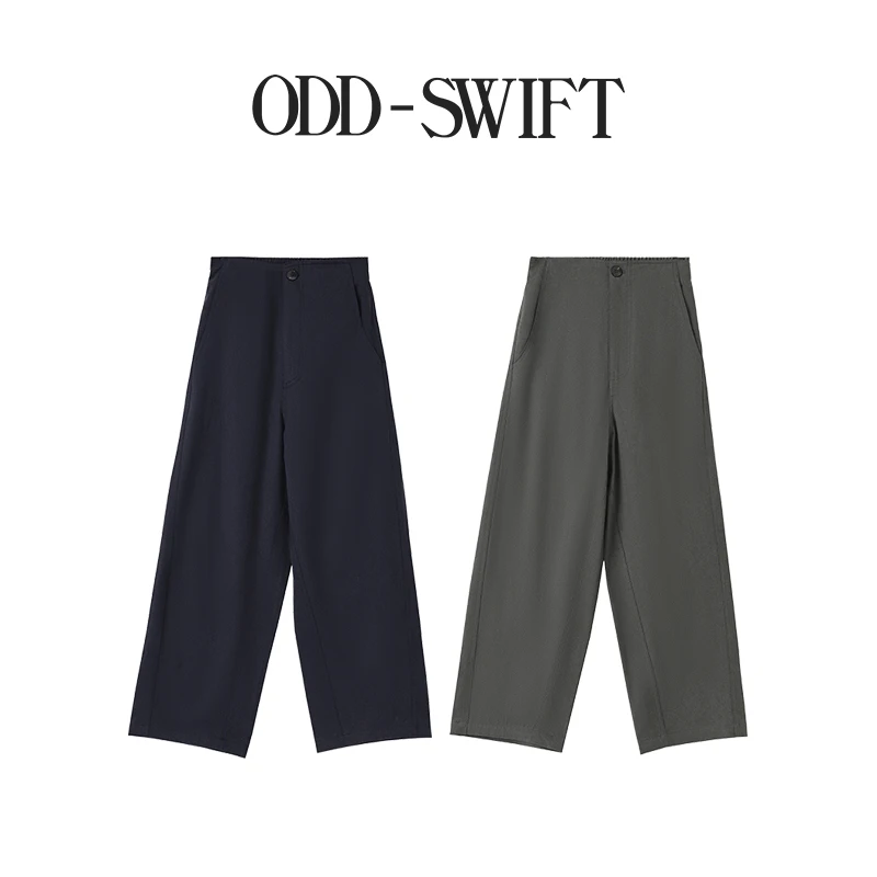 ODD-SWIFT【自在风雅】慵懒风高级感气质百搭九分裤3518