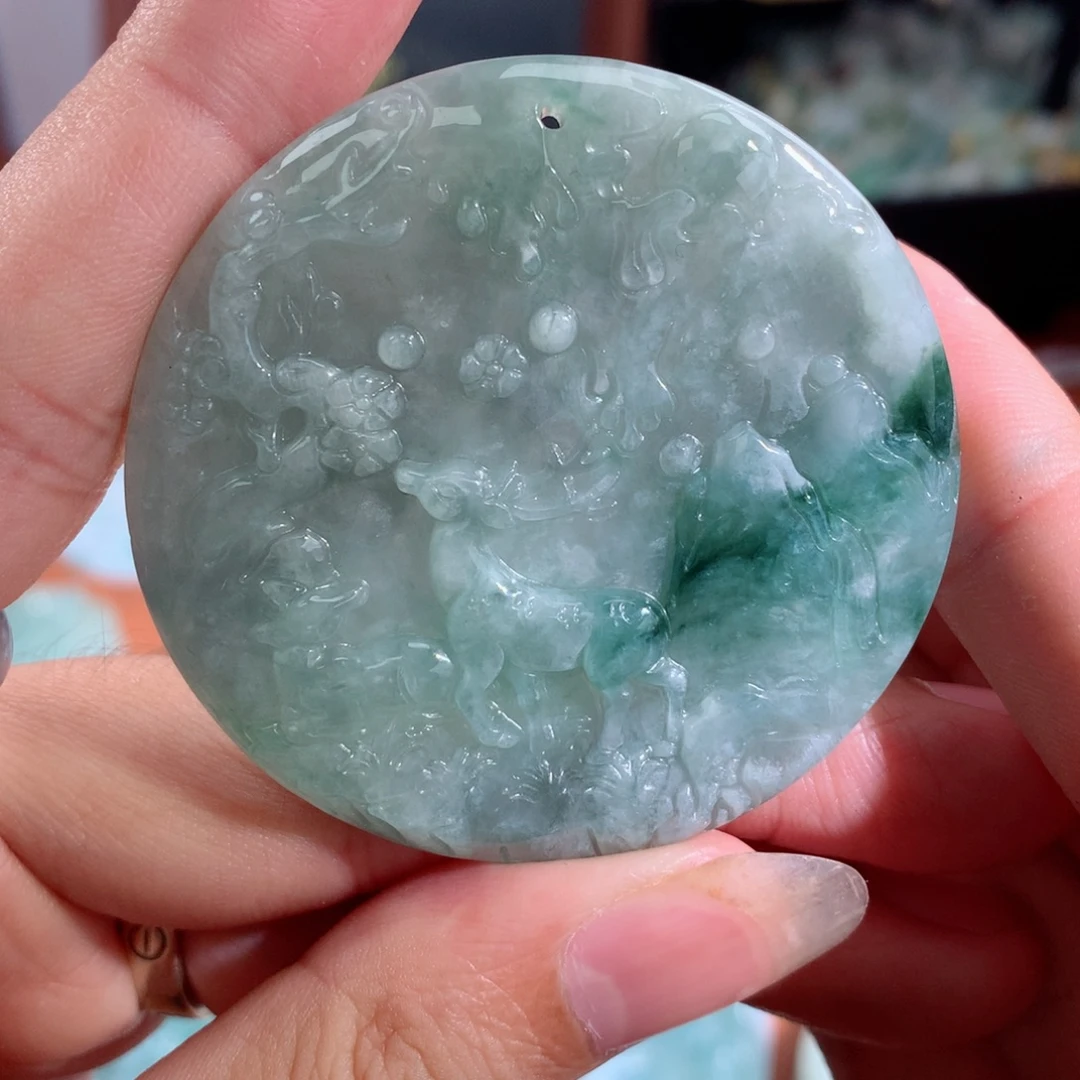 翡翠未镶嵌颈饰翡翠