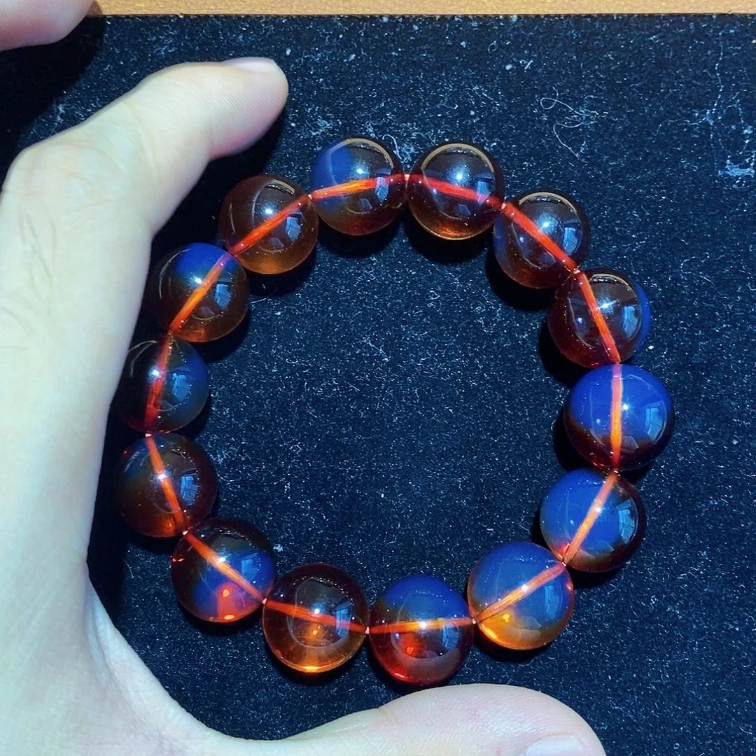 祖***浩蓝珀未镶嵌珠宝奇石15mm