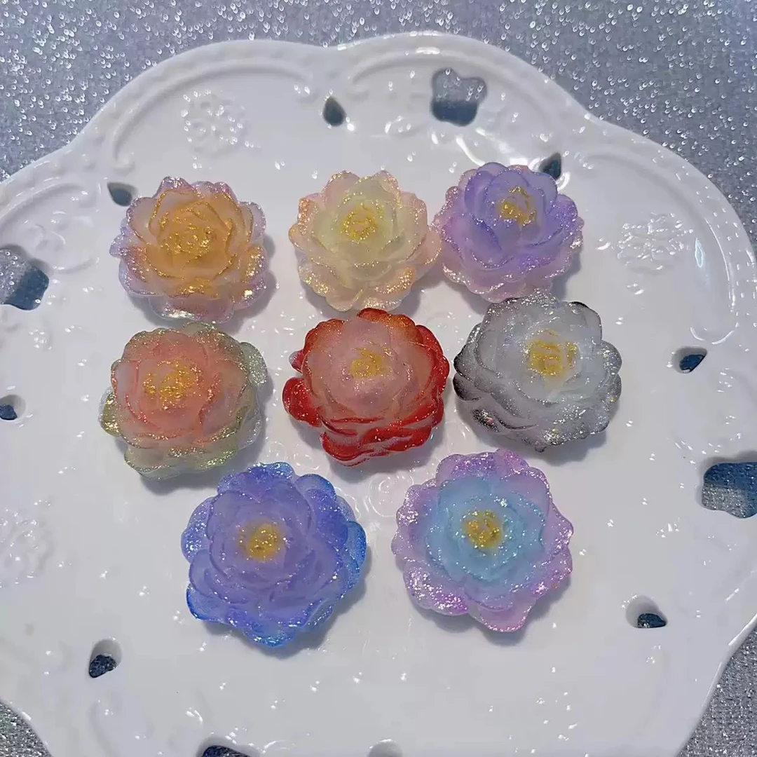 【打印爆闪小茉莉】卡3.0 夜光树脂花花 diy配饰