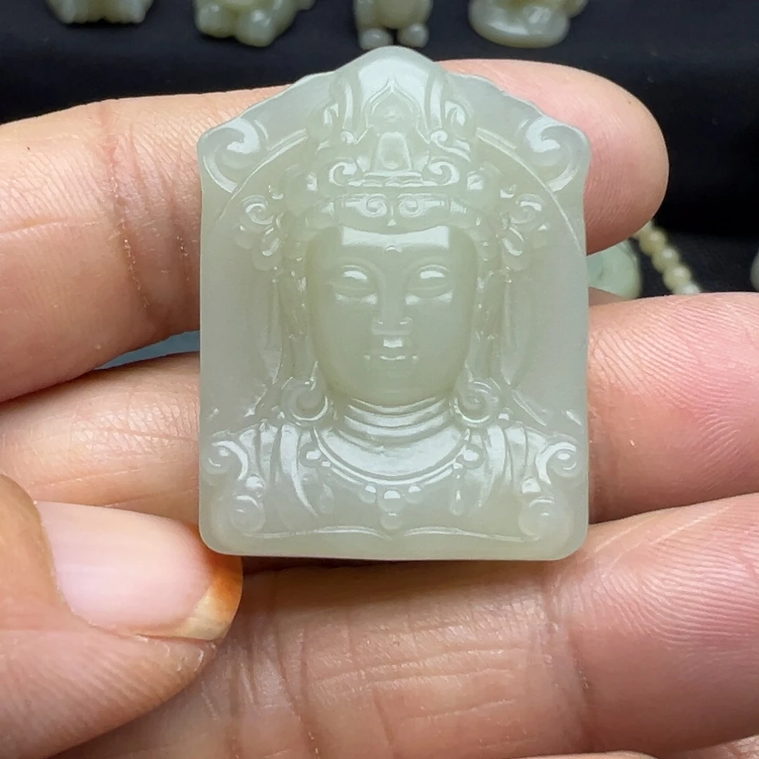 和田玉（糖玉）未镶嵌吊坠(不含链)