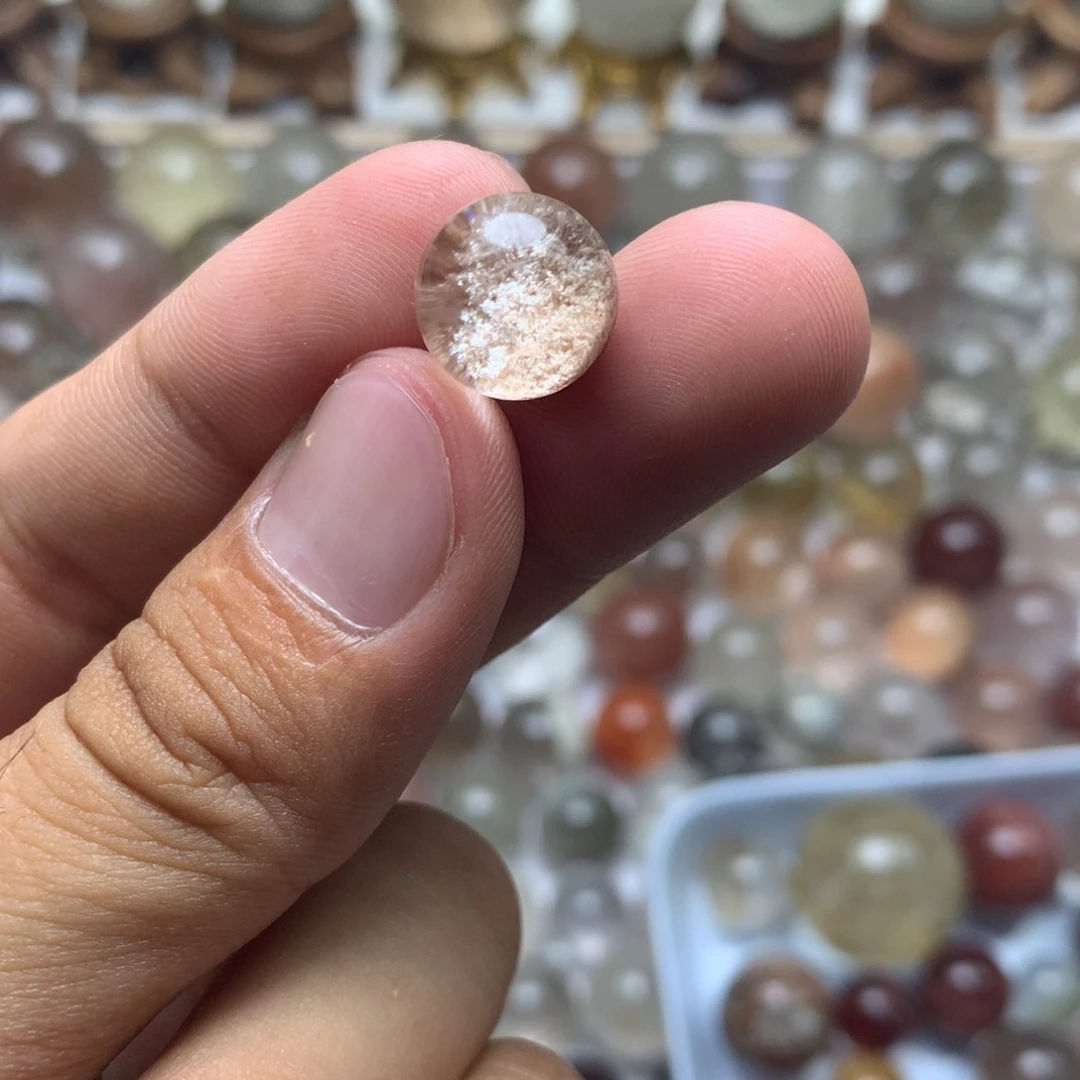 水晶珠宝半成品未镶嵌幽灵球
