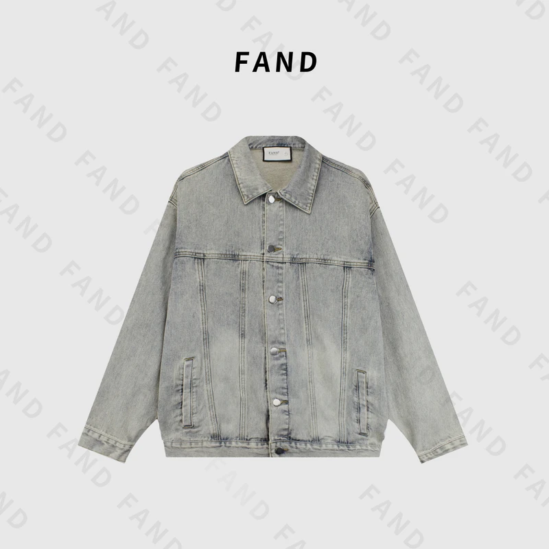 FAND品牌【VIVI】2024新品秋冬情侣装时尚上衣外套翻领长袖牛仔外套