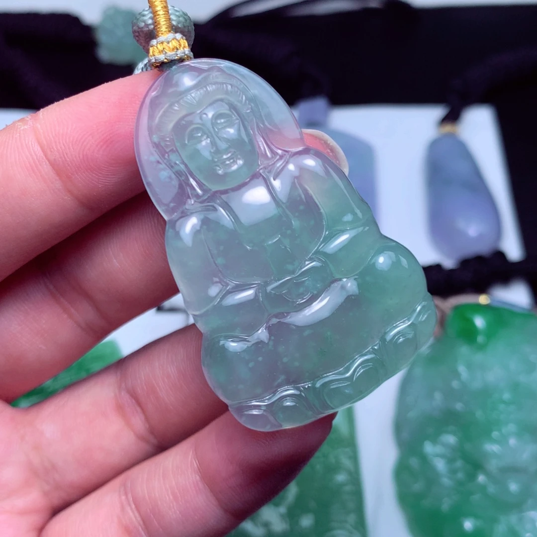 翡翠未镶嵌颈饰天然a货翡翠