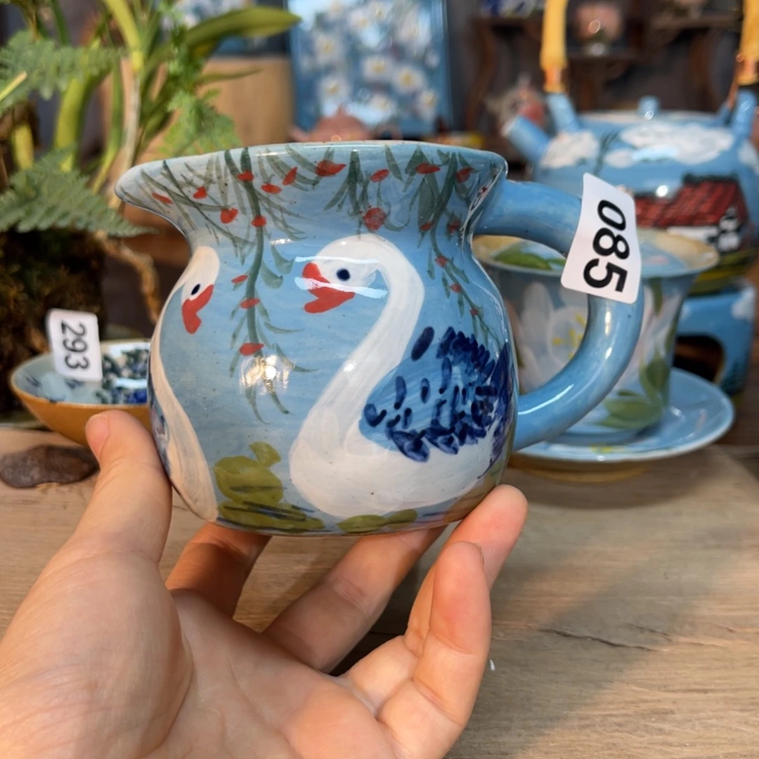 杯“**”素浅陶瓷手工手绘