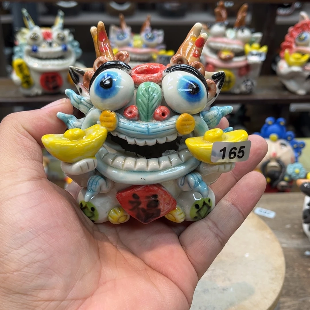 陶瓷纯手工抽象陶瓷摆件165