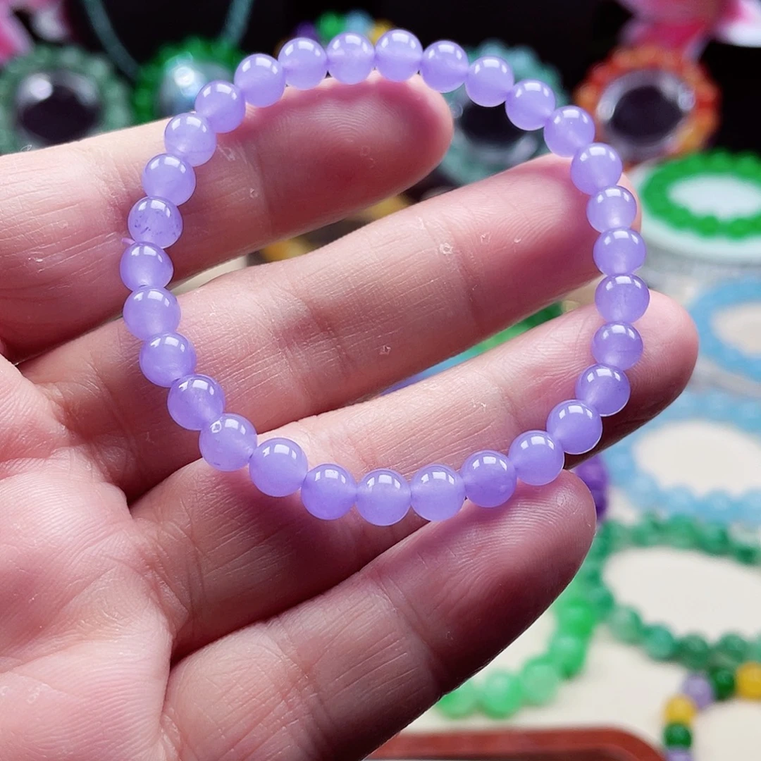 翡翠未镶嵌颈饰卡6翡翠珠链男女款03