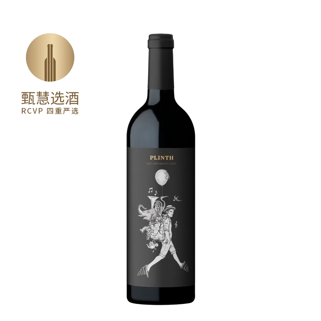 甄慧选酒基石酒庄纳帕旅人混酿干红葡萄酒2021 15.5%vol 美国