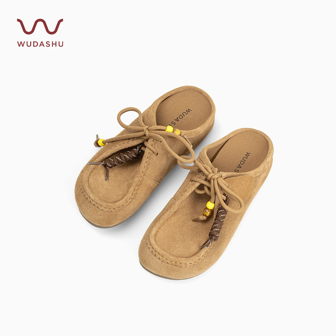 穿高跟鞋的吴大叔【琥珀流光】气垫缓震软底包头拖懒人博肯袋鼠鞋