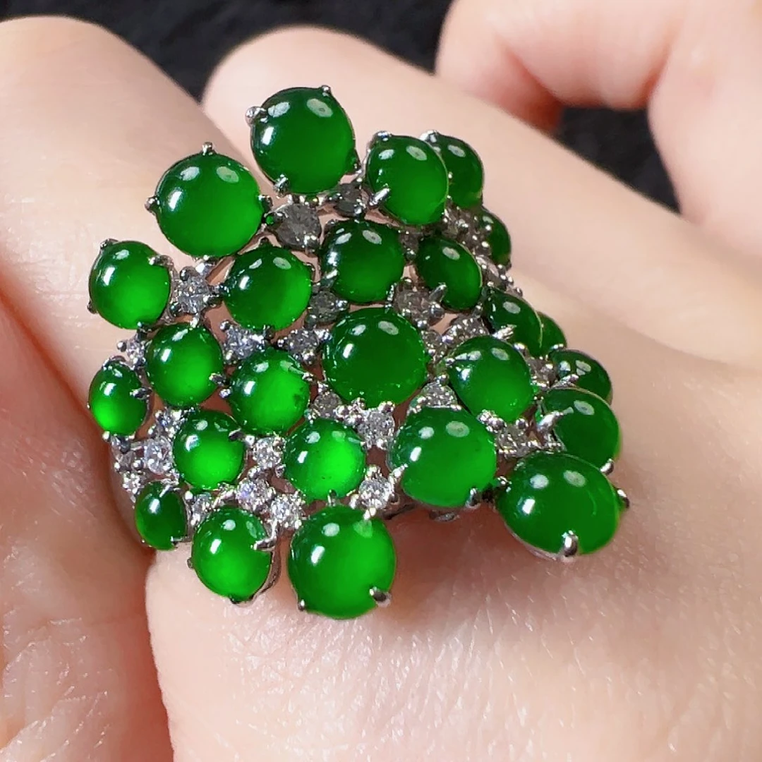 翡翠戒指18K金镶嵌【福利款】签收后24小时鉴赏期