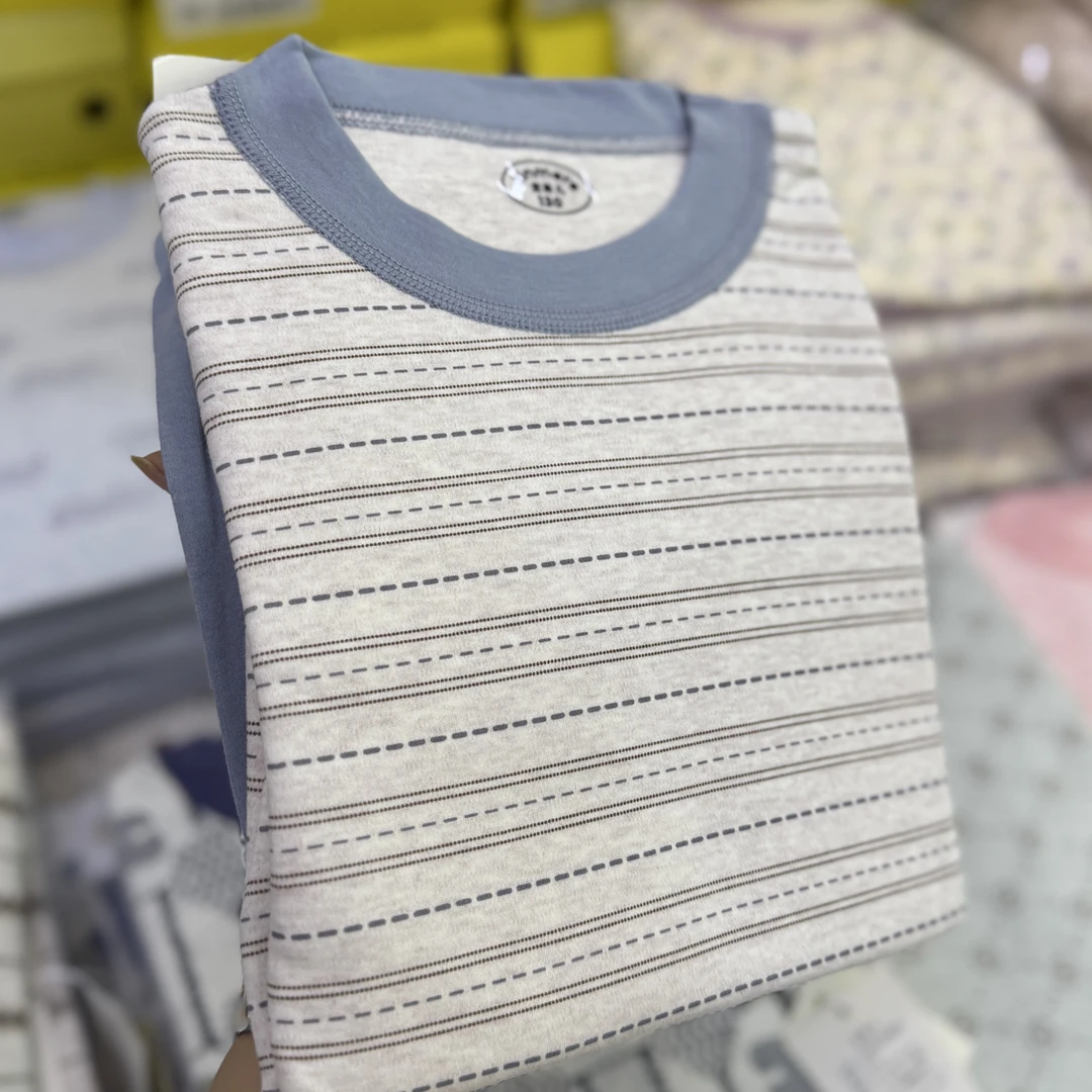 品牌印花家居服秋冬舒绒中童