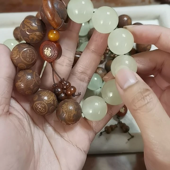 大果紫檀（缅甸花梨）手串/手链20mm圆珠