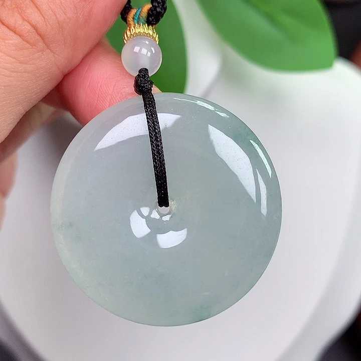 颈饰未镶嵌翡翠平安扣 34.3x6.0mm