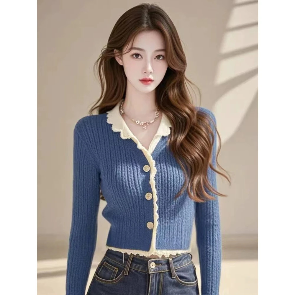 短款毛衣长袖针织上衣新款时尚减龄百搭打底衫