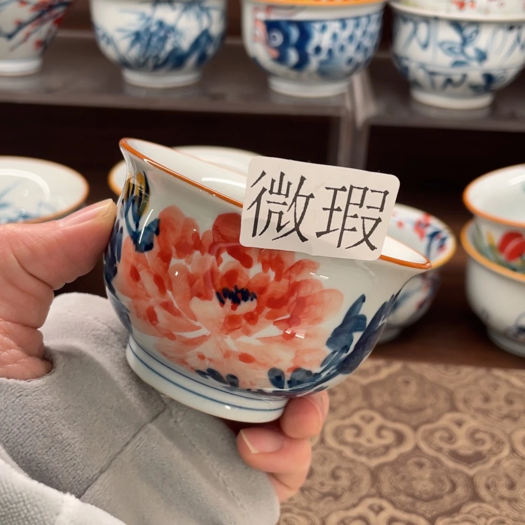 微瑕釉下彩纯手绘