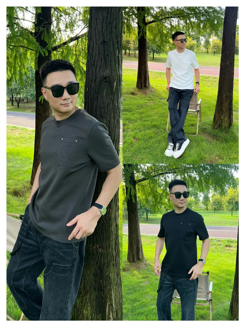 PRLUO VALENTIN《国际行》2025秋百搭简约高品质半袖268771025