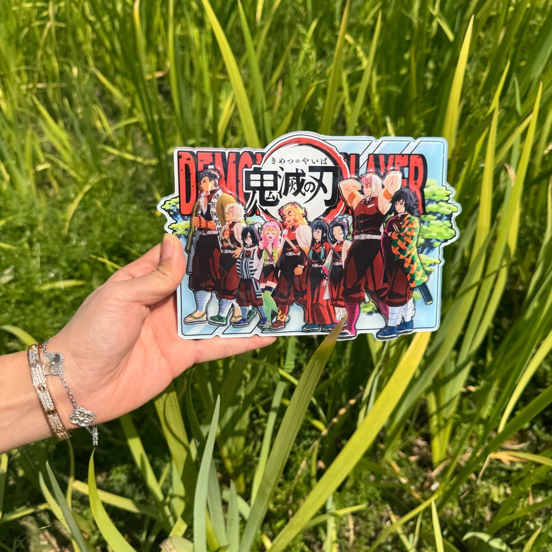 新冰箱贴鬼灭之刃柱展大哥炎柱霞柱时透动漫人形亚克力立牌同人谷