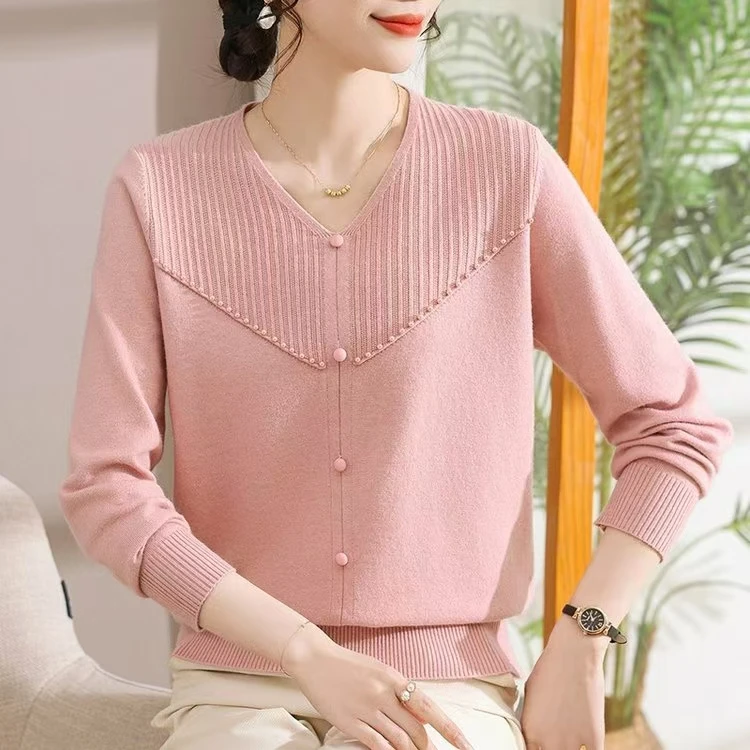 女士2025春款新款显瘦减龄遮肉上衣打底小衫8907