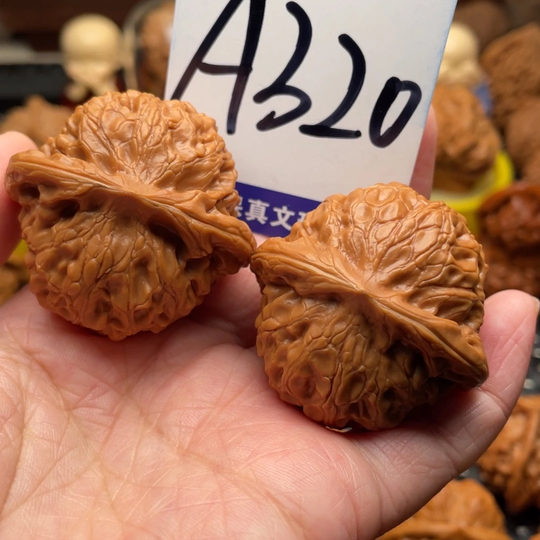 把件桃核宫灯狮子头41