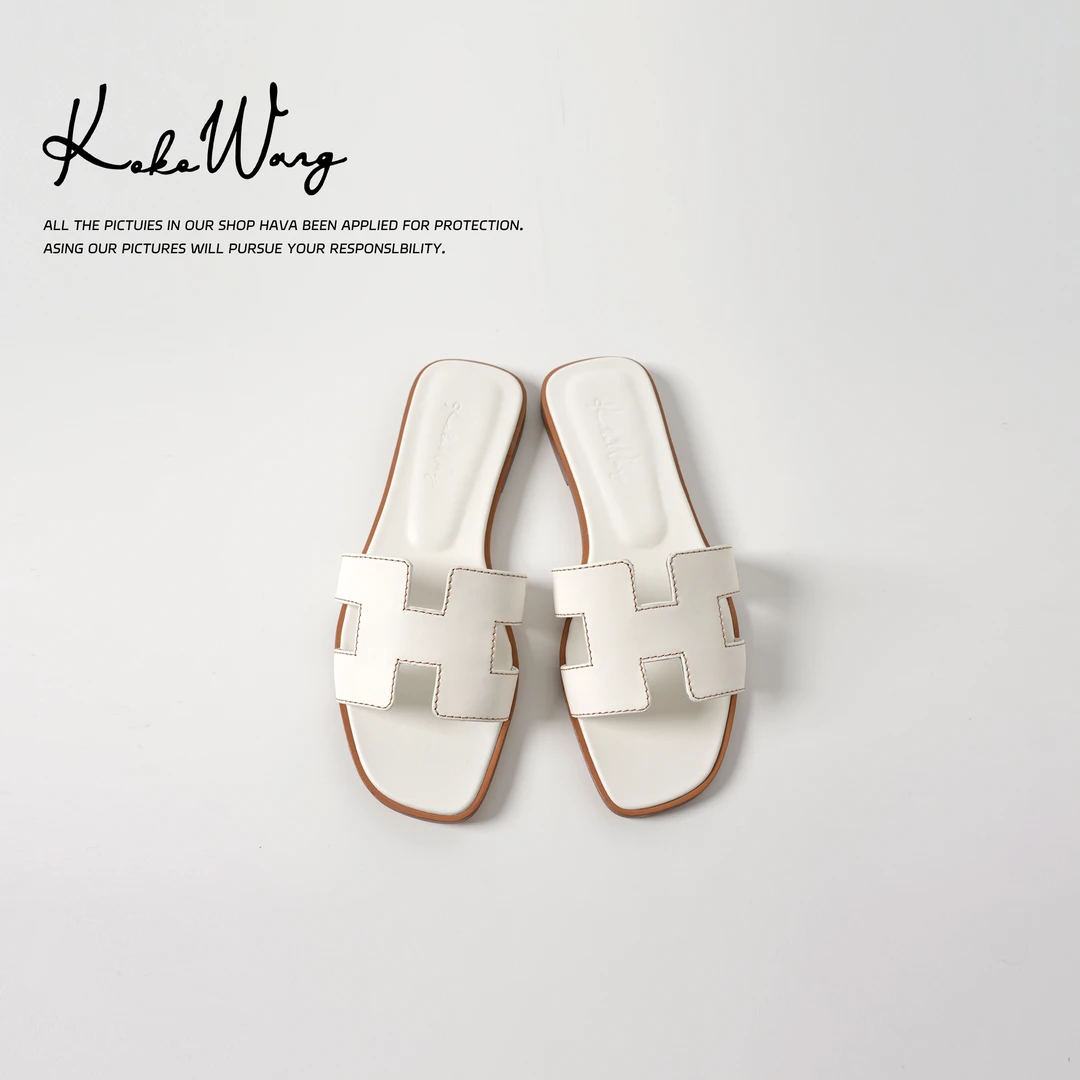 KOKOWANG新款平底轻奢外穿舒适百搭凉拖鞋 535275E19X01