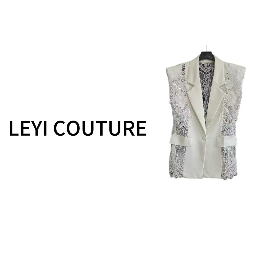 【 LEYI COUTURE】畑畑2025高端气质"纯白外套+裙子"一套