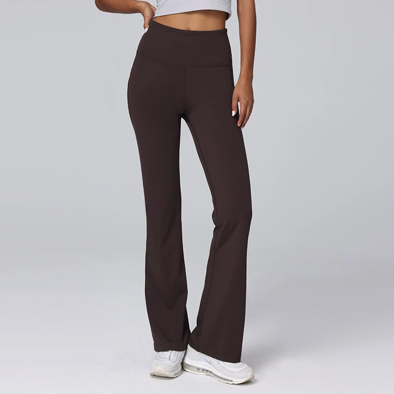 TiLiSOU-莱卡裸感运动喇叭裤女高腰提臀弹力健身外穿显瘦瑜伽裤