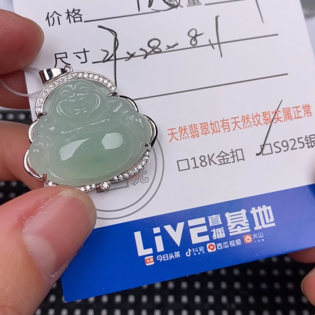 翡翠银S925镶嵌颈饰