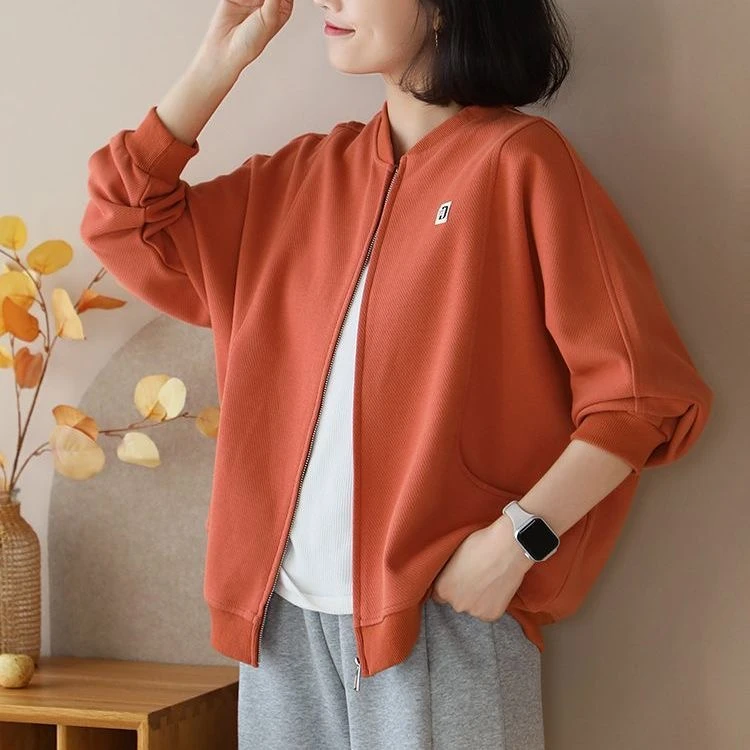 棒球服女士短外套2025春秋季新款长袖卫衣开衫外套夹克上衣爆款