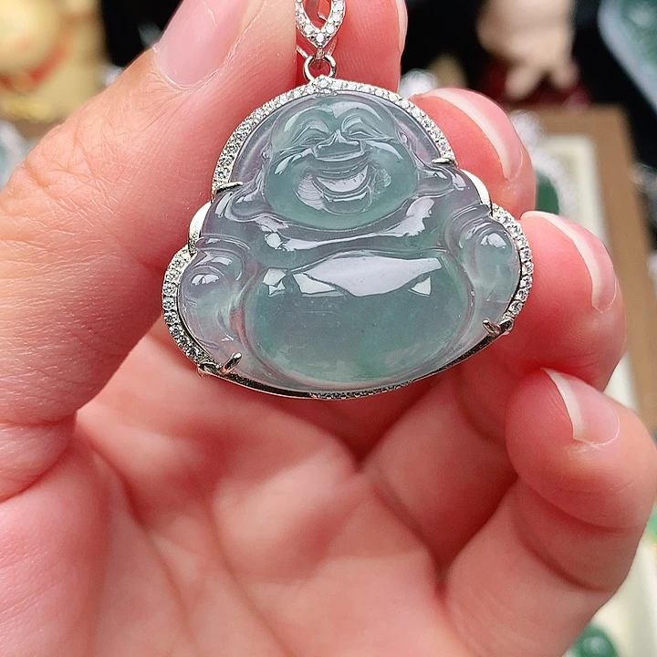 颈饰银S925镶嵌翡翠吊坠