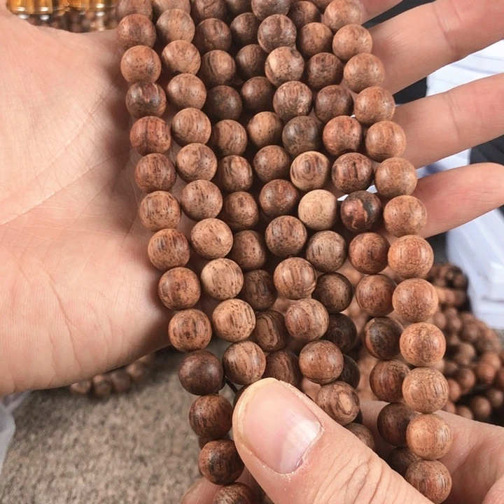 降真香手串/手链白棋陈化料1.0/108东枝烟花甲超大漏