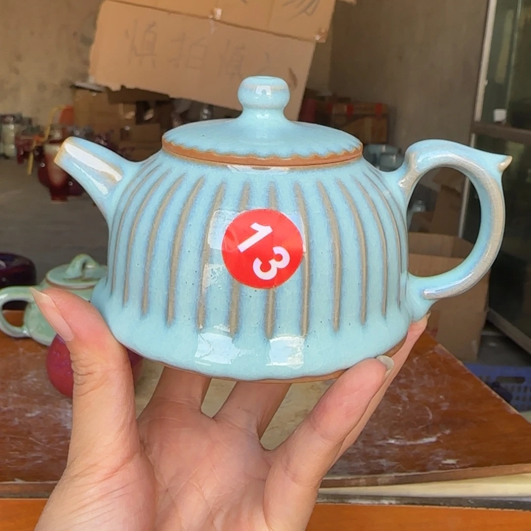 陶摆件郑家钧窑摆件微瑕