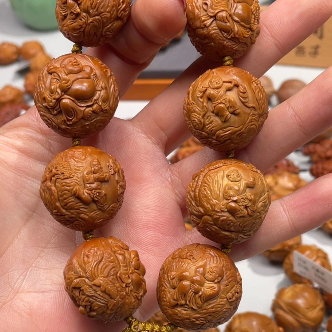 手串/手链橄榄核风景浮雕童子弥勒2626