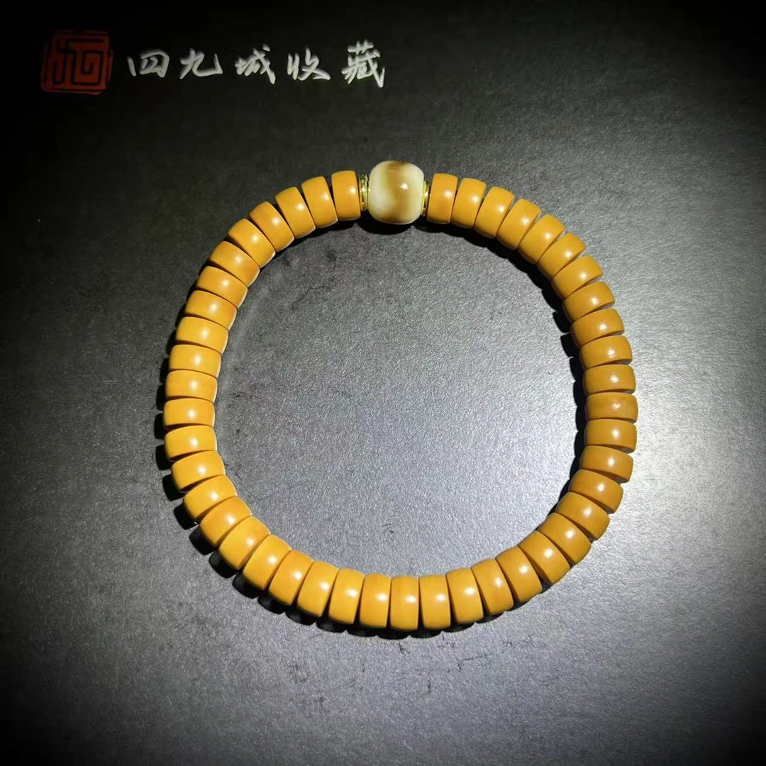 四九城收藏橄榄核尖8左右牙牙顶珠手串男女同款Diy精美MZ