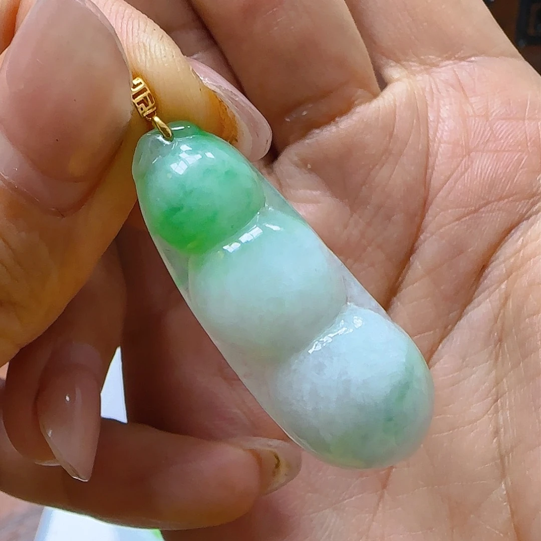 翡翠颈饰18K金镶嵌翡翠240