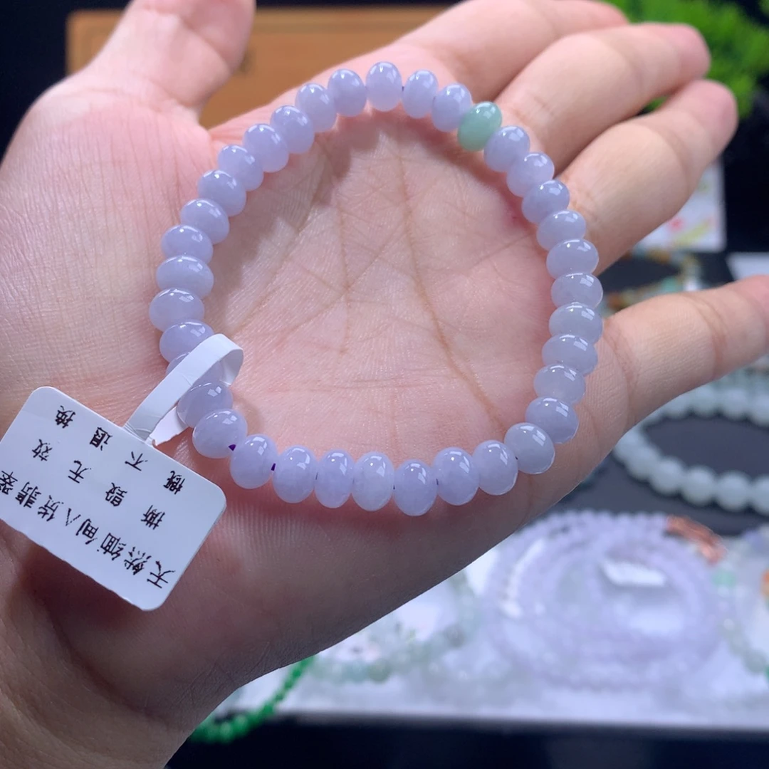 翡翠未镶嵌手链卡6.5