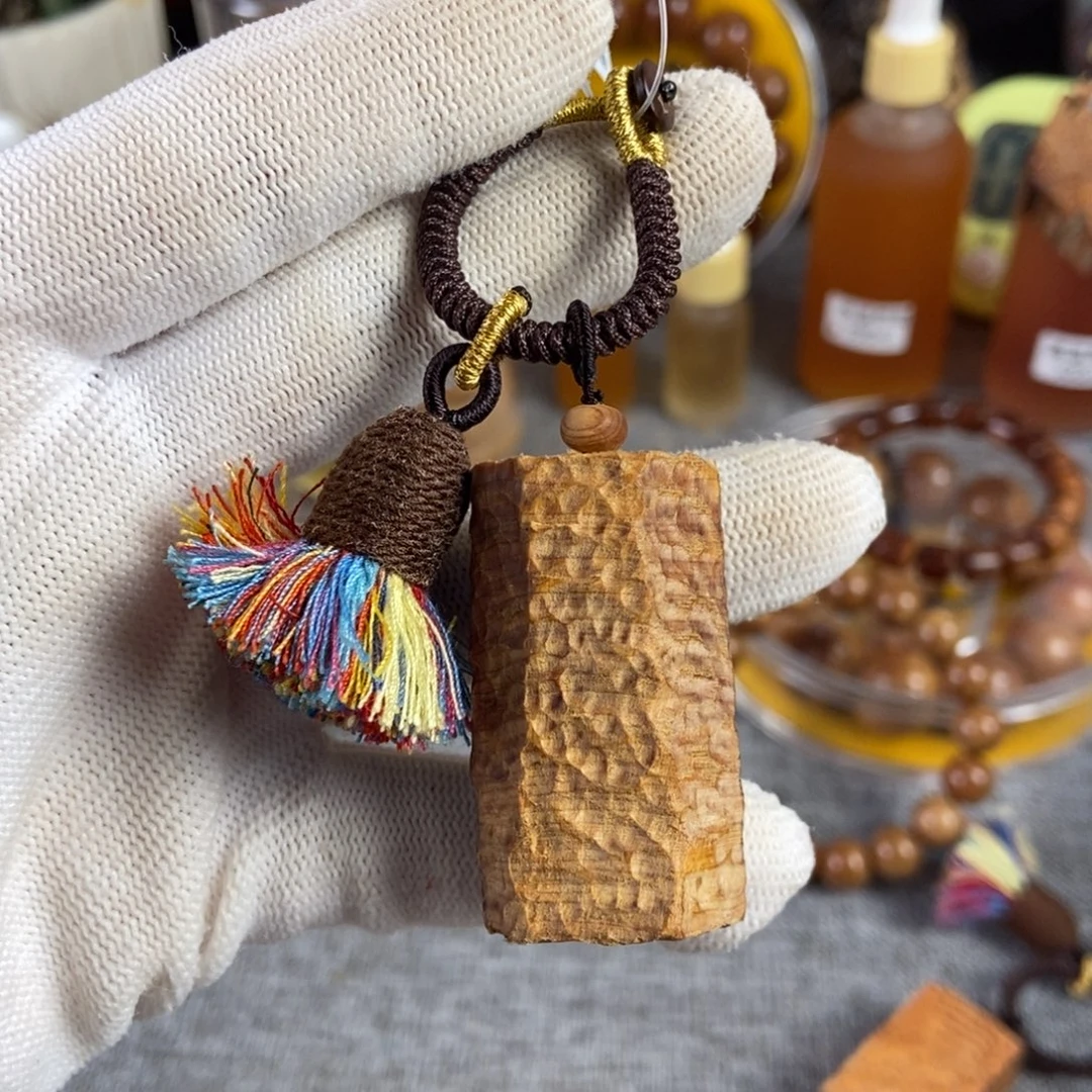 柏木（崖柏）手串/手链北太行高崖骨料锤纹吊坠手把